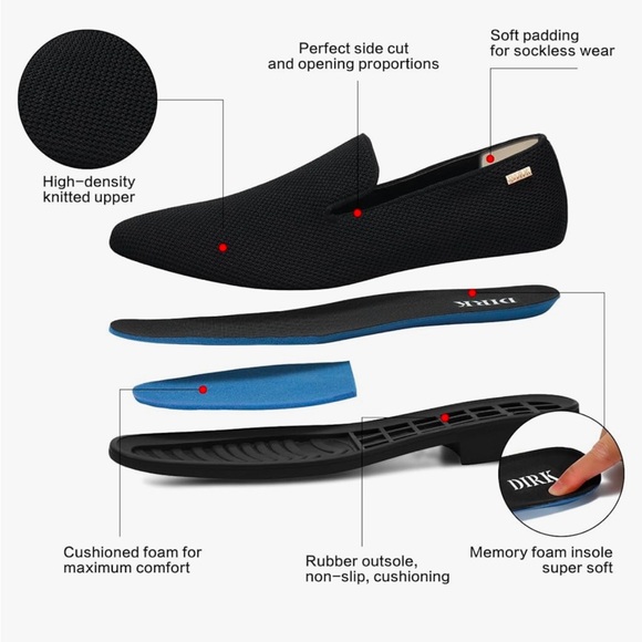 Dirk Dress Shoes for Men Tuxedo Shoes Slip-On Loafer/Casual Oxford Shoes NWOT - Picture 11 of 11